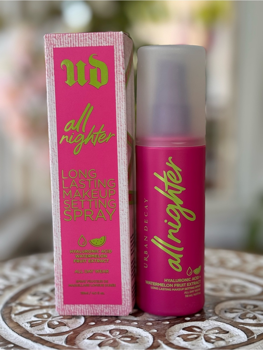 Urban Decay All Nighter Hyaluronic Dewy Setting Spray 118 mL New